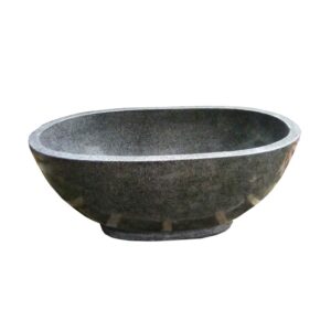 Bathtub Terazzo Tipe Oval (Hitam)