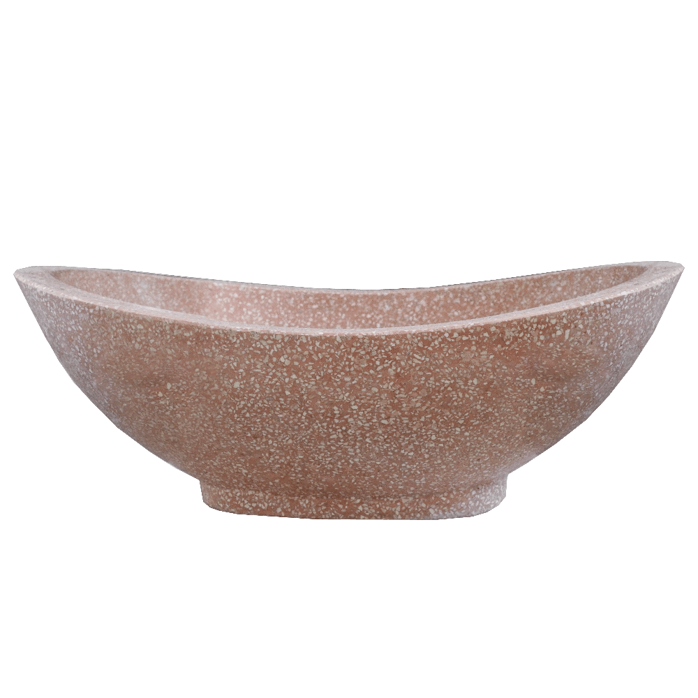 Wastafel Terazzo Tipe Meja Perahu (Merah)